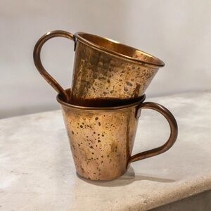 Antique Copper Moscow Mule Cups